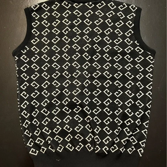 Vintage Rare Givenchy logo knit Vest